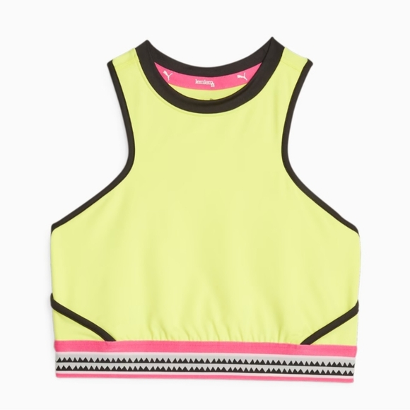 💛PUMA LEMLEM CROPPED TRAINING TANK TOP SIZE S - Picture 5 of 12